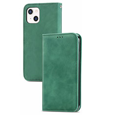 Coque Portefeuille Livre Cuir Etui Clapet H30 pour Apple iPhone 15 Vert