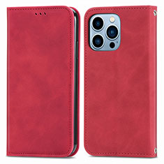 Coque Portefeuille Livre Cuir Etui Clapet H30 pour Apple iPhone 16 Pro Max Rouge