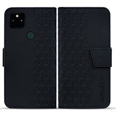 Coque Portefeuille Livre Cuir Etui Clapet HF1 pour Google Pixel 5a 5G Noir