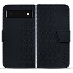 Coque Portefeuille Livre Cuir Etui Clapet HF1 pour Google Pixel 6 5G Noir