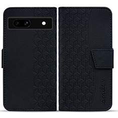 Coque Portefeuille Livre Cuir Etui Clapet HF1 pour Google Pixel 7a 5G Noir