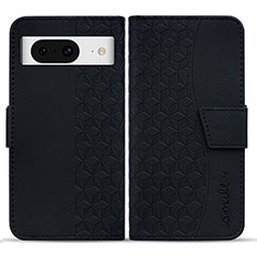 Coque Portefeuille Livre Cuir Etui Clapet HF1 pour Google Pixel 8 5G Noir