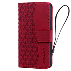 Coque Portefeuille Livre Cuir Etui Clapet HF2 pour Apple iPhone 14 Pro Max Rouge