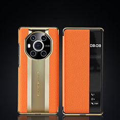 Coque Portefeuille Livre Cuir Etui Clapet JB2 pour Huawei Honor Magic3 5G Orange