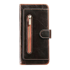 Coque Portefeuille Livre Cuir Etui Clapet JD1 pour Samsung Galaxy Note 20 5G Marron