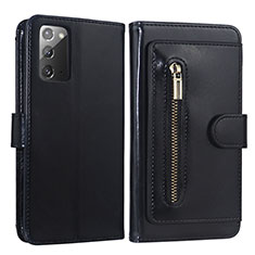 Coque Portefeuille Livre Cuir Etui Clapet JDK pour Samsung Galaxy Note 20 5G Noir