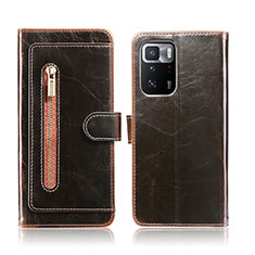 Coque Portefeuille Livre Cuir Etui Clapet JDK pour Xiaomi Poco X3 GT 5G Marron