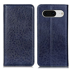 Coque Portefeuille Livre Cuir Etui Clapet K01Z pour Google Pixel 8 5G Bleu