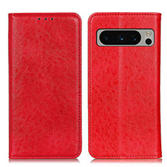 Coque Portefeuille Livre Cuir Etui Clapet K01Z pour Google Pixel 8 Pro 5G Rouge