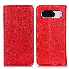 Coque Portefeuille Livre Cuir Etui Clapet K01Z pour Google Pixel 8a 5G Rouge