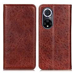 Coque Portefeuille Livre Cuir Etui Clapet K01Z pour Huawei Honor 50 5G Marron