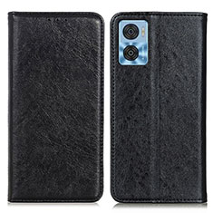 Coque Portefeuille Livre Cuir Etui Clapet K01Z pour Motorola Moto E22 Noir