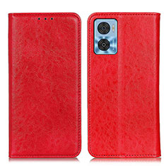 Coque Portefeuille Livre Cuir Etui Clapet K01Z pour Motorola Moto E22 Rouge