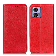 Coque Portefeuille Livre Cuir Etui Clapet K01Z pour Motorola Moto Edge 30 Lite 5G Rouge