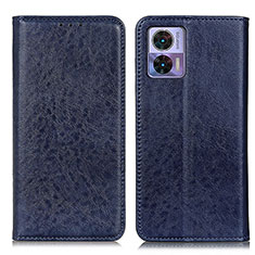 Coque Portefeuille Livre Cuir Etui Clapet K01Z pour Motorola Moto Edge 30 Neo 5G Bleu