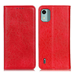 Coque Portefeuille Livre Cuir Etui Clapet K01Z pour Nokia C12 Plus Rouge