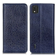 Coque Portefeuille Livre Cuir Etui Clapet K01Z pour Nokia C2 2nd Edition Bleu