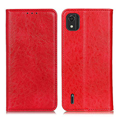 Coque Portefeuille Livre Cuir Etui Clapet K01Z pour Nokia C2 2nd Edition Rouge