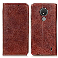 Coque Portefeuille Livre Cuir Etui Clapet K01Z pour Nokia C21 Marron