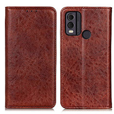 Coque Portefeuille Livre Cuir Etui Clapet K01Z pour Nokia C22 Marron