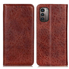 Coque Portefeuille Livre Cuir Etui Clapet K01Z pour Nokia G11 Marron