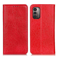 Coque Portefeuille Livre Cuir Etui Clapet K01Z pour Nokia G11 Rouge