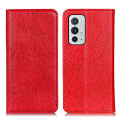 Coque Portefeuille Livre Cuir Etui Clapet K01Z pour OnePlus 9RT 5G Rouge