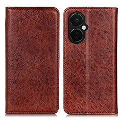 Coque Portefeuille Livre Cuir Etui Clapet K01Z pour OnePlus Nord CE 3 5G Marron