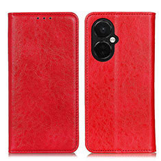 Coque Portefeuille Livre Cuir Etui Clapet K01Z pour OnePlus Nord CE 3 5G Rouge