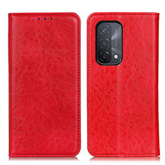 Coque Portefeuille Livre Cuir Etui Clapet K01Z pour OnePlus Nord N200 5G Rouge