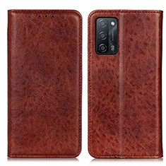 Coque Portefeuille Livre Cuir Etui Clapet K01Z pour Oppo A53s 5G Marron