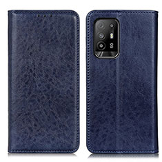 Coque Portefeuille Livre Cuir Etui Clapet K01Z pour Oppo A94 5G Bleu