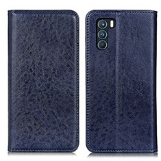 Coque Portefeuille Livre Cuir Etui Clapet K01Z pour Oppo K9 Pro 5G Bleu