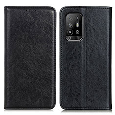 Coque Portefeuille Livre Cuir Etui Clapet K01Z pour Oppo Reno5 Z 5G Noir