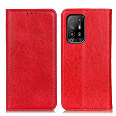 Coque Portefeuille Livre Cuir Etui Clapet K01Z pour Oppo Reno5 Z 5G Rouge