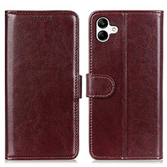 Coque Portefeuille Livre Cuir Etui Clapet K01Z pour Samsung Galaxy A04 4G Marron