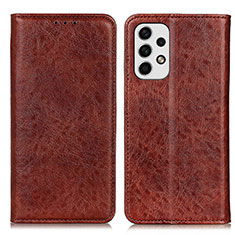 Coque Portefeuille Livre Cuir Etui Clapet K01Z pour Samsung Galaxy A23 5G Marron