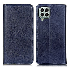 Coque Portefeuille Livre Cuir Etui Clapet K01Z pour Samsung Galaxy M33 5G Bleu