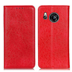 Coque Portefeuille Livre Cuir Etui Clapet K01Z pour Sharp Aquos Sense7 Rouge