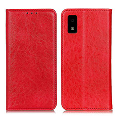 Coque Portefeuille Livre Cuir Etui Clapet K01Z pour Sharp Aquos wish Rouge