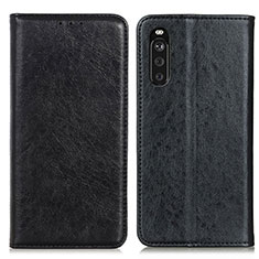 Coque Portefeuille Livre Cuir Etui Clapet K01Z pour Sony Xperia 10 III Lite Noir