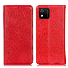 Coque Portefeuille Livre Cuir Etui Clapet K01Z pour Wiko Y52 Rouge