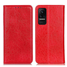 Coque Portefeuille Livre Cuir Etui Clapet K01Z pour Xiaomi Civi 1S 5G Rouge