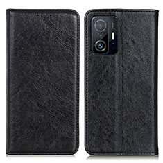 Coque Portefeuille Livre Cuir Etui Clapet K01Z pour Xiaomi Mi 11T 5G Noir