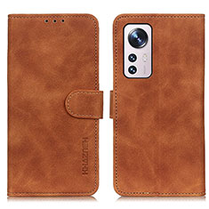 Coque Portefeuille Livre Cuir Etui Clapet K01Z pour Xiaomi Mi 12 5G Marron