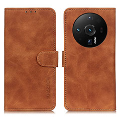 Coque Portefeuille Livre Cuir Etui Clapet K01Z pour Xiaomi Mi 12 Ultra 5G Marron