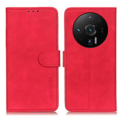 Coque Portefeuille Livre Cuir Etui Clapet K01Z pour Xiaomi Mi 12 Ultra 5G Rouge