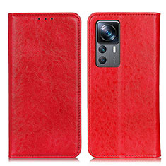 Coque Portefeuille Livre Cuir Etui Clapet K01Z pour Xiaomi Mi 12T Pro 5G Rouge