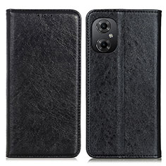 Coque Portefeuille Livre Cuir Etui Clapet K01Z pour Xiaomi Poco M4 5G Noir