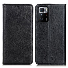 Coque Portefeuille Livre Cuir Etui Clapet K01Z pour Xiaomi Poco X3 GT 5G Noir